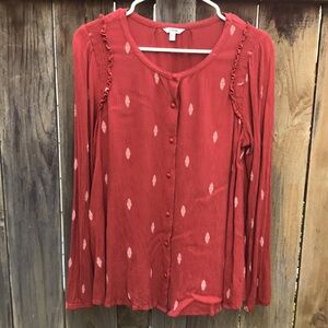 Bohemian top bySonoma